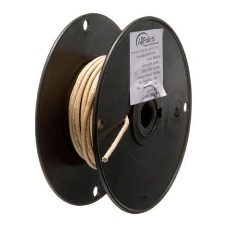 Allpoints Allpoints 38-1296 High Temperature Wire, No 12 Gauge, Stranded MG, Tan, 50' Roll 381296